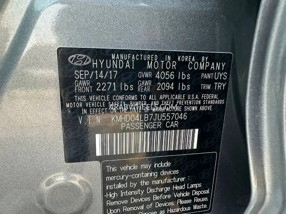 Hyundai Elantra 2018 for Sale in Sharjah Image-14